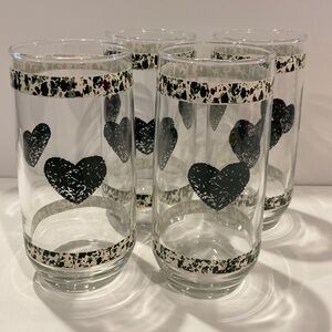 Set of 4 EUC Anchor Hocking Tienshan Country Cottagecore Water/Tea Glasses